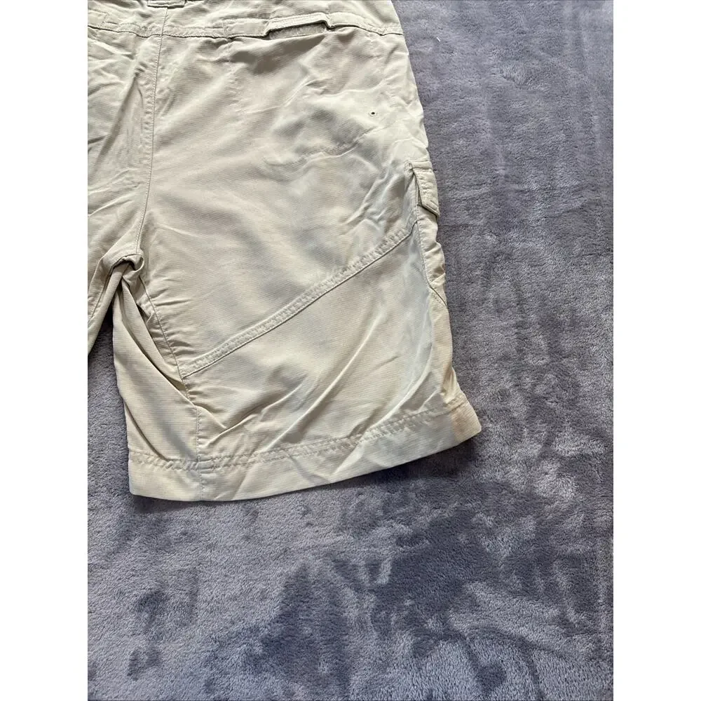 Columbia Shorts Womens 14 Beige XCQ Lightweight Utility Pocket Hiking Outdoors
